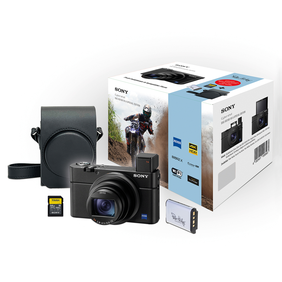Sony DSC-RX100 VII A Special Edition sw Kompaktkamera/ Tasche/ 64GB/ Akku