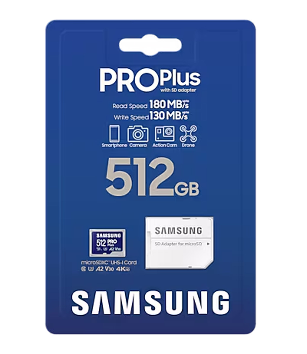 Samsung 512 GB microSD Card PRO Plus