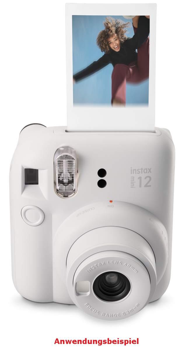 Fujifilm Instax mini 12 clay-white TH EX D EU, Sofortbildkamera