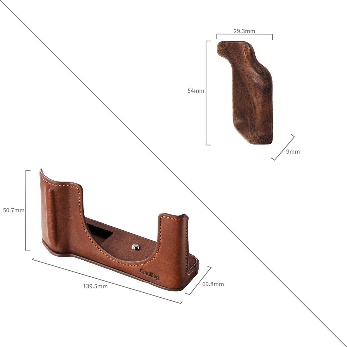 SmallRig 5268 Leather Case Kit brown for Fujifilm GFX100RF