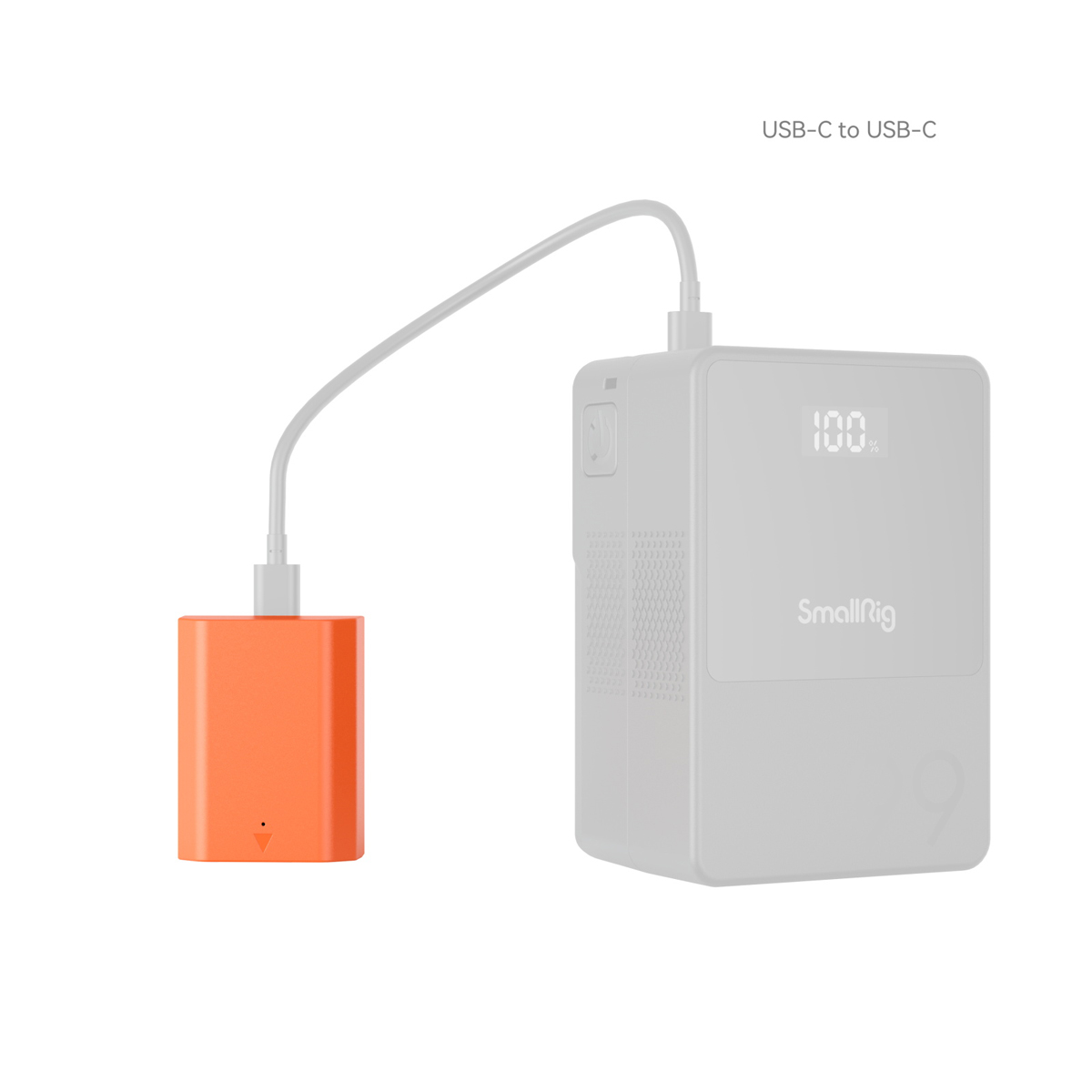 SmallRig 4969 NP-FZ100 USB-C Rechargeable Camera Battery (Orange)