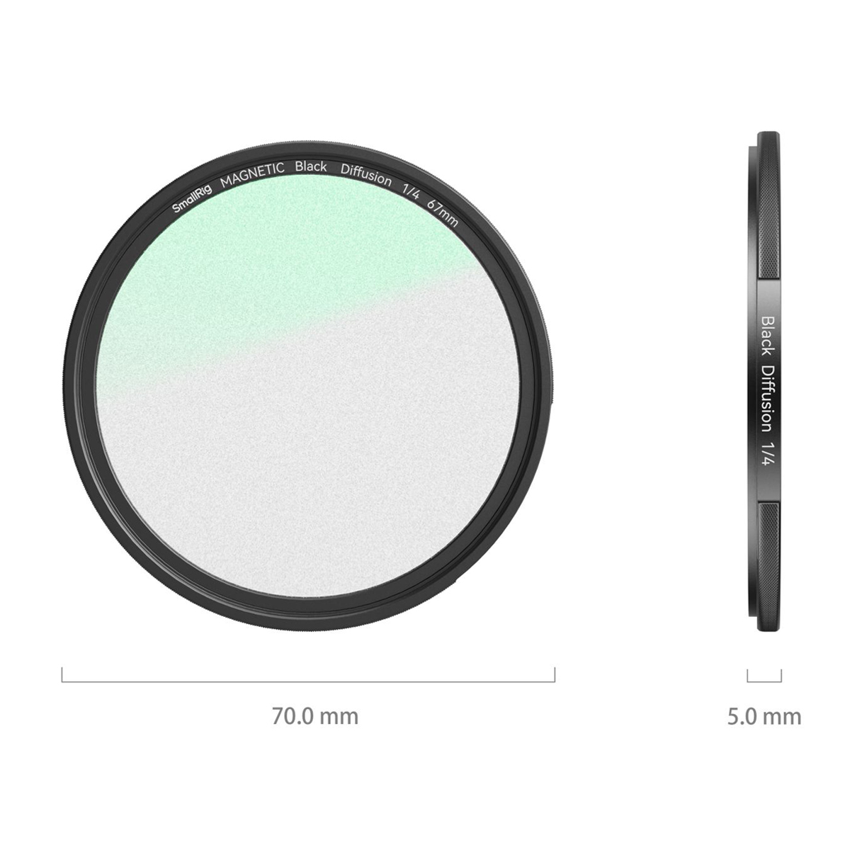 SmallRig 4583 Attachable 1/4 Effect Black Mist Filter 67 mm