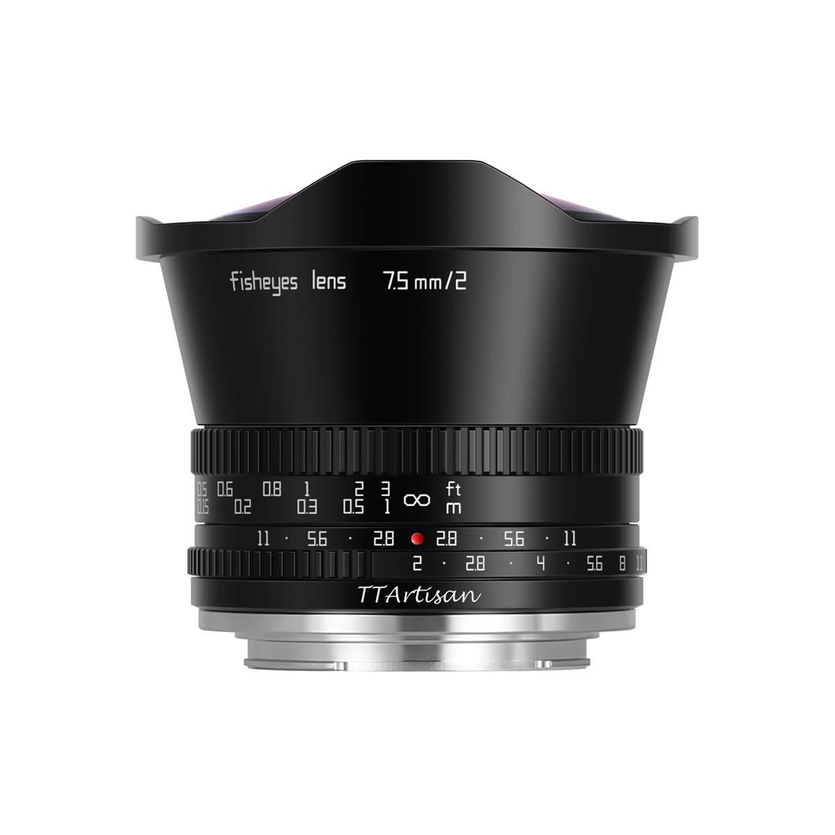 TTARTISAN 2/7,5 mm, Canon RF-Mount schwarz, Fisheye Objektiv