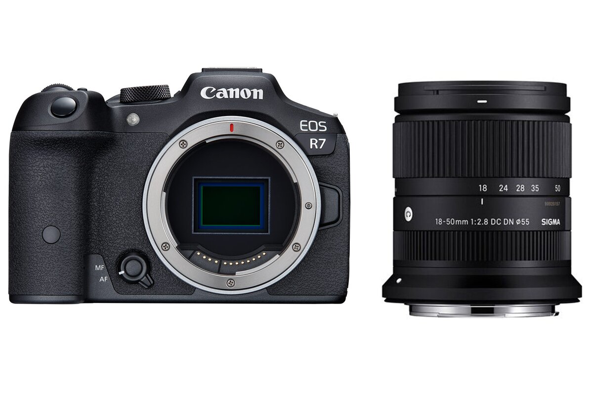 EOS R7 Body + Sigma 2,8/18-50 mm DC DN