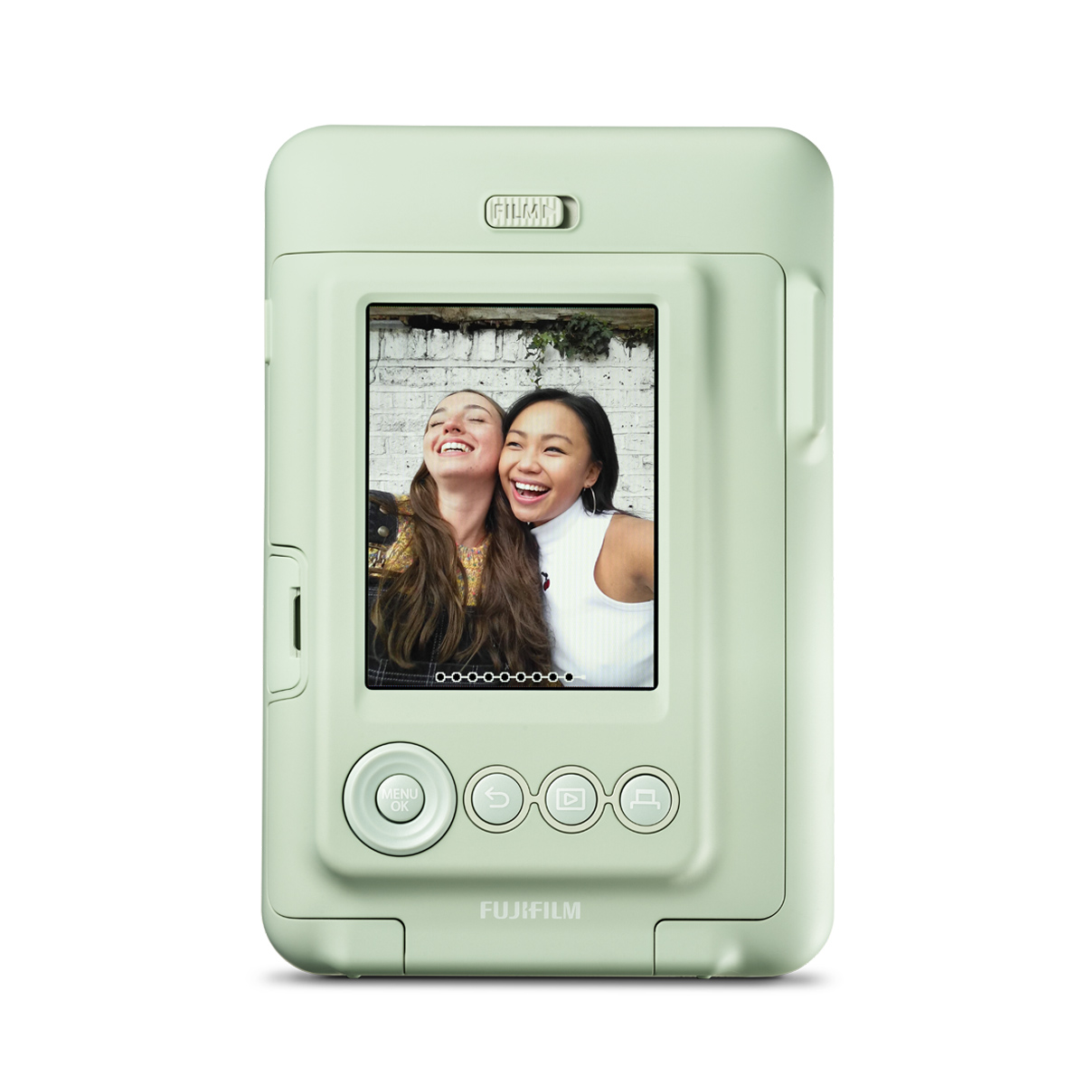 Fujifilm Instax Mini LiPlay matcha green Sofortbildkamera inkl. Micro-USB-Kabel