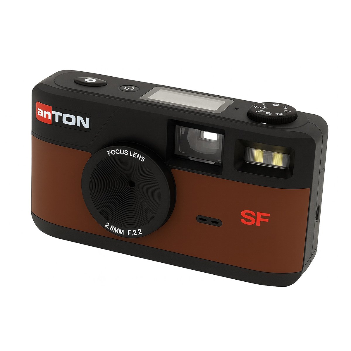 anTON K1 Screen Free braun, dig.Kamera ohne Display, inkl. 4GB Micro SD Karte