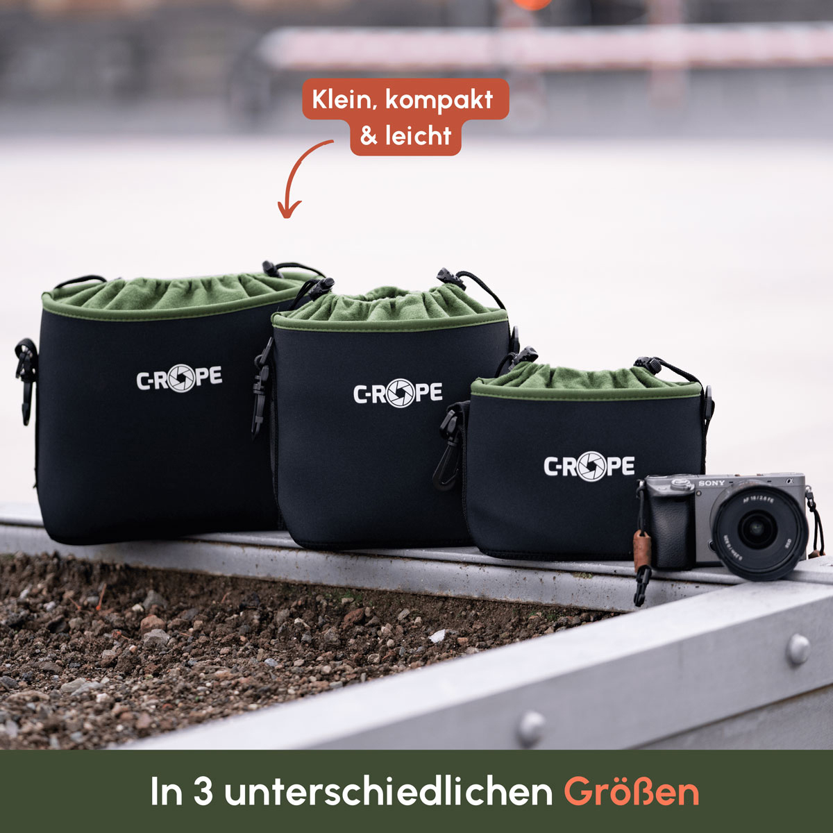 C-Robe Kamerabeutel L Grün