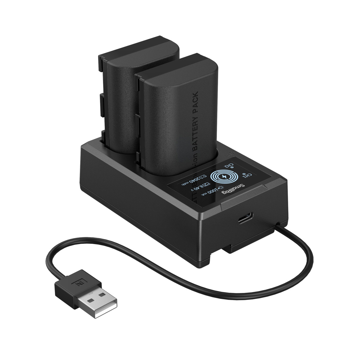 SmallRig 5409 Kamera Akku und Ladegerät Kit für Canon LP-E6P