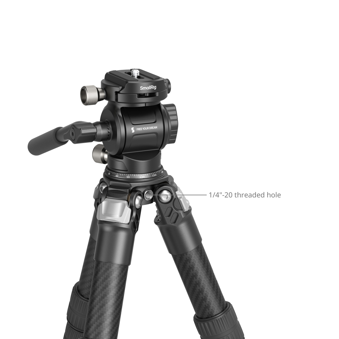 SmallRig 5025 Heavy Duty Carbon Fiber Tabletop Tripod Kit, Tischstativ Kit