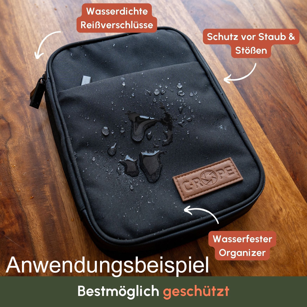 C-Rope Kabeltasche Elektronic Organizer 25x18x5 cm