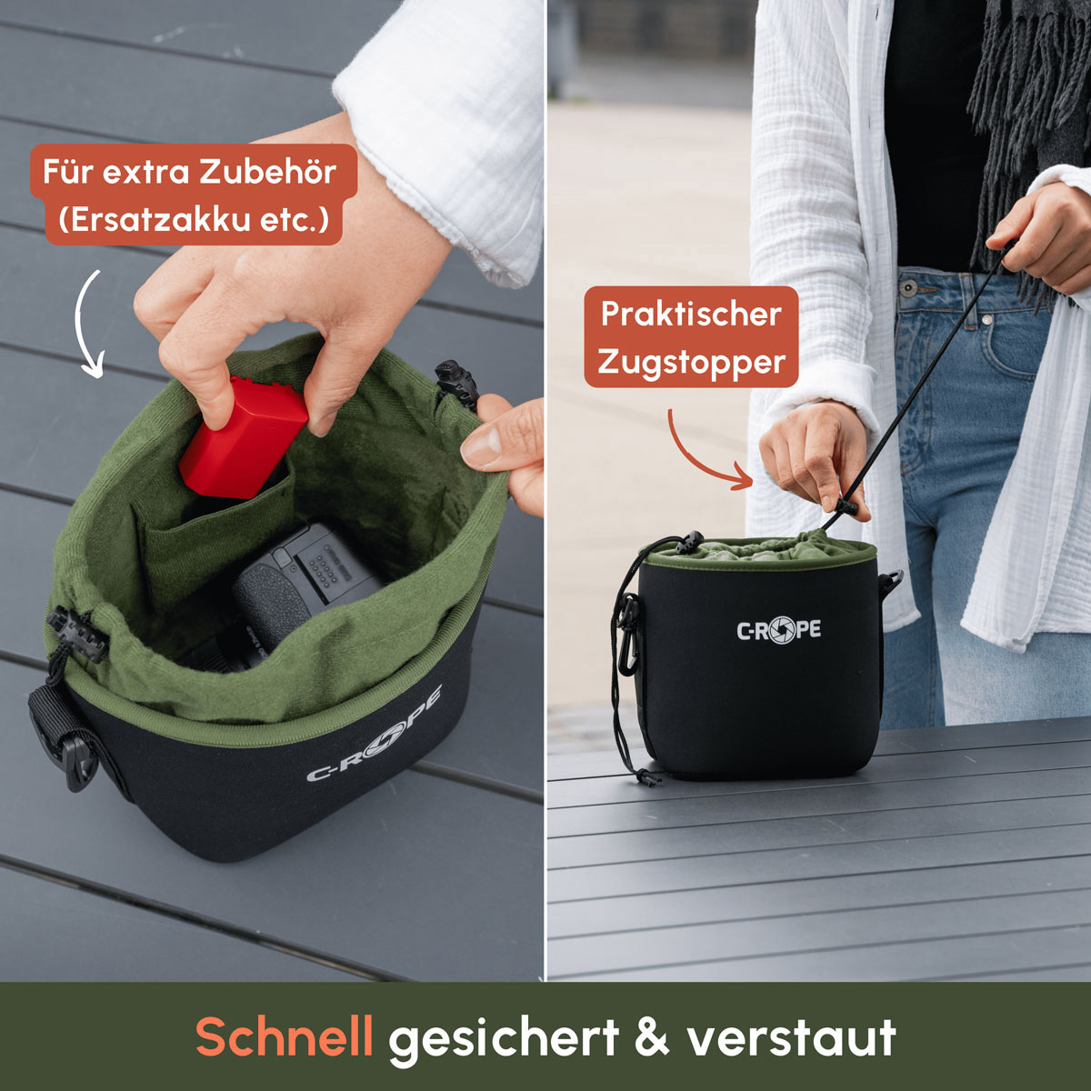 C-Robe Kamerabeutel L Grün