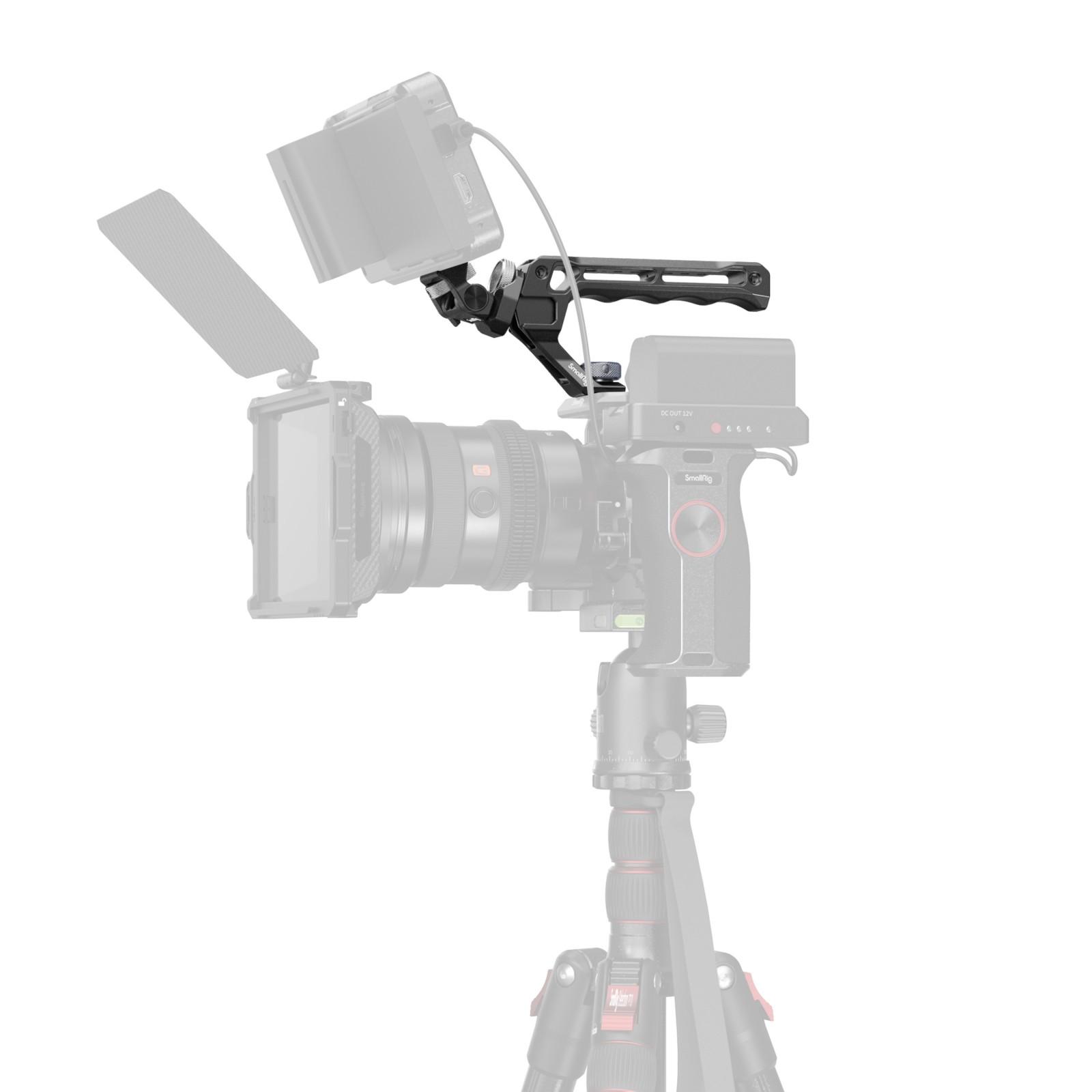 SmallRig 5323 Top Handle with Monitor Support Kit Comp.with ARRI 3/8"-16 Screw