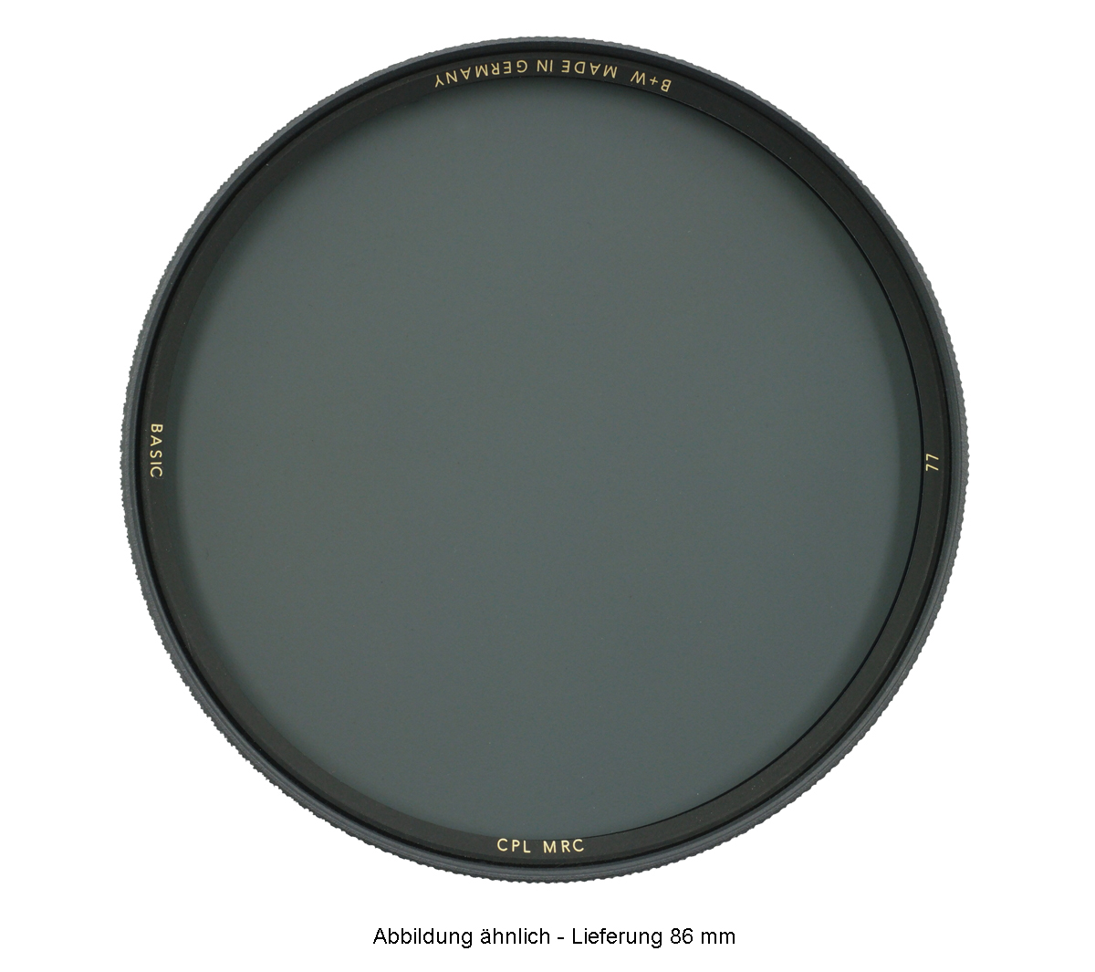 B+W BASIC Zirkular Polfilter MRC 86 mm