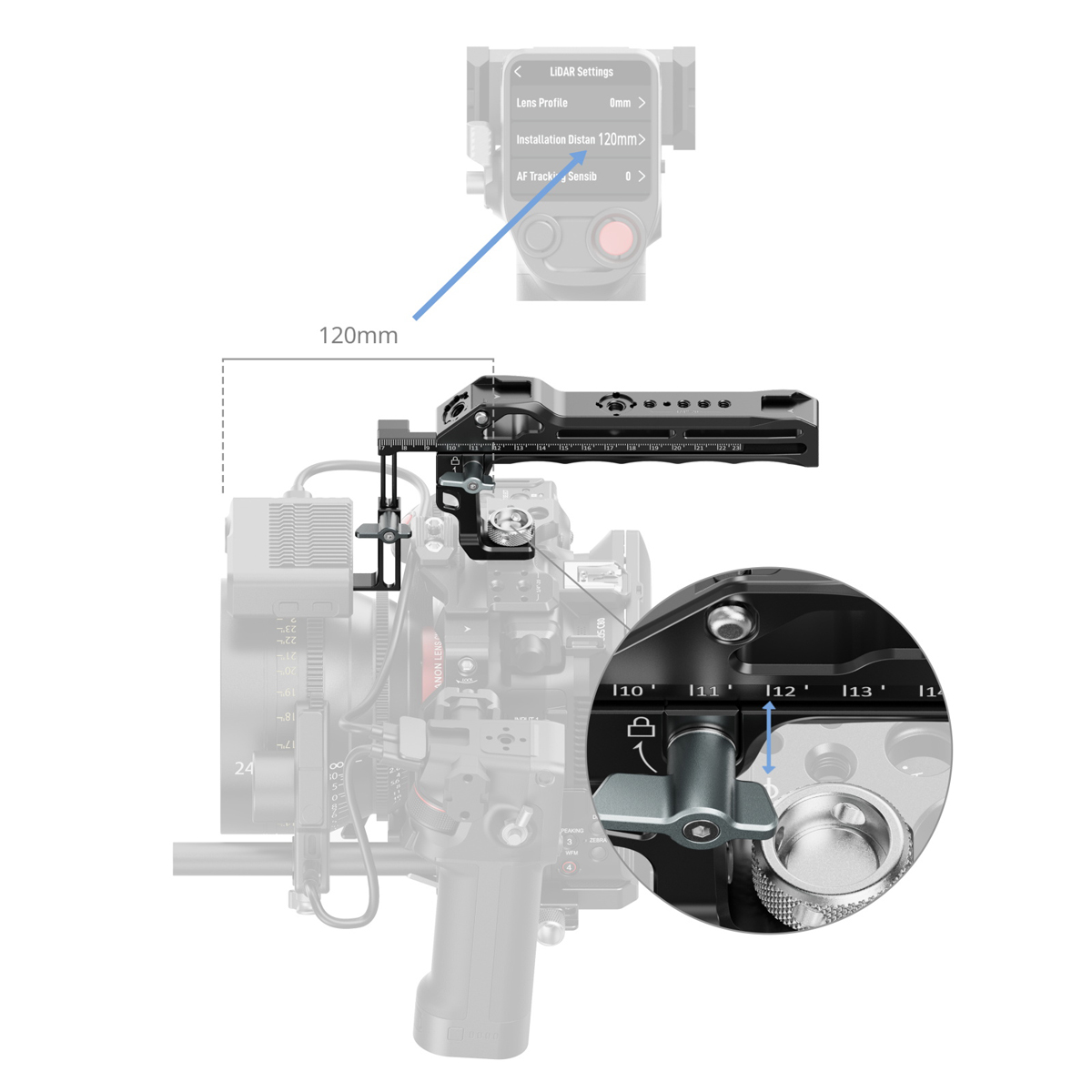 SmallRig 5236 oberer Griff für DJI Focus Pro LiDAR