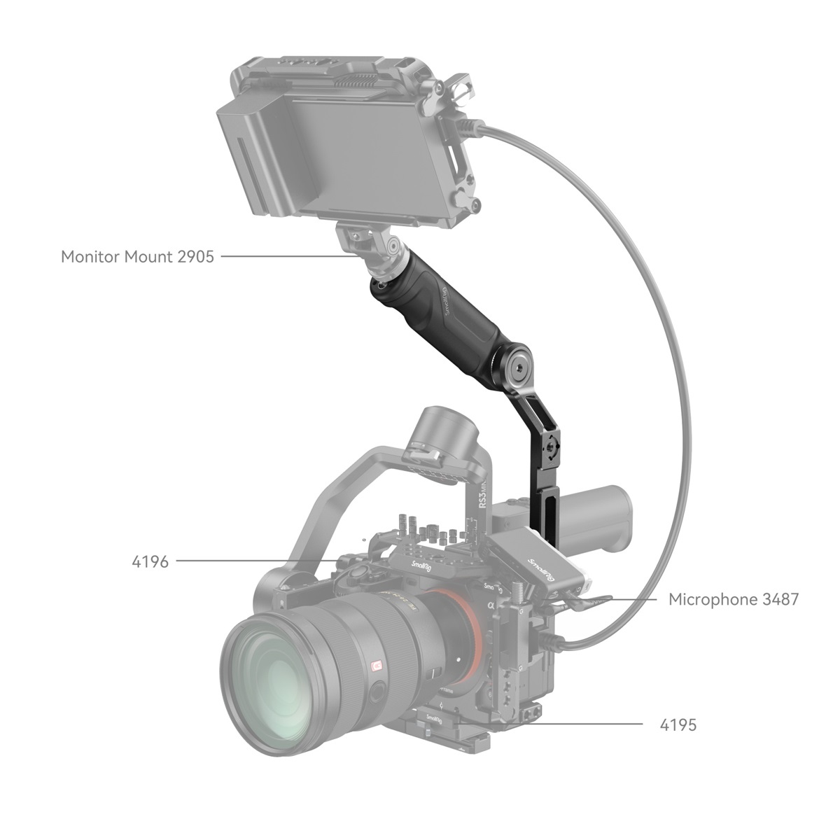 SmallRig 4197B Sling Handgriff für DJI RS 3 Mini