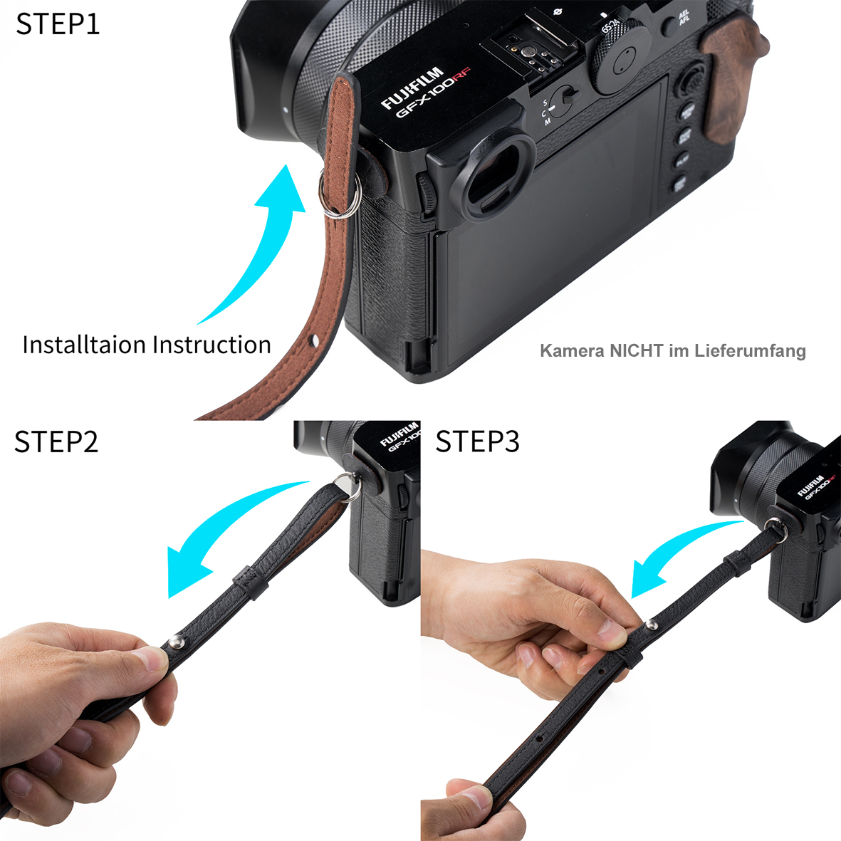 SmallRig 5267 Leather Case Kit black for Fujifilm GFX100RF