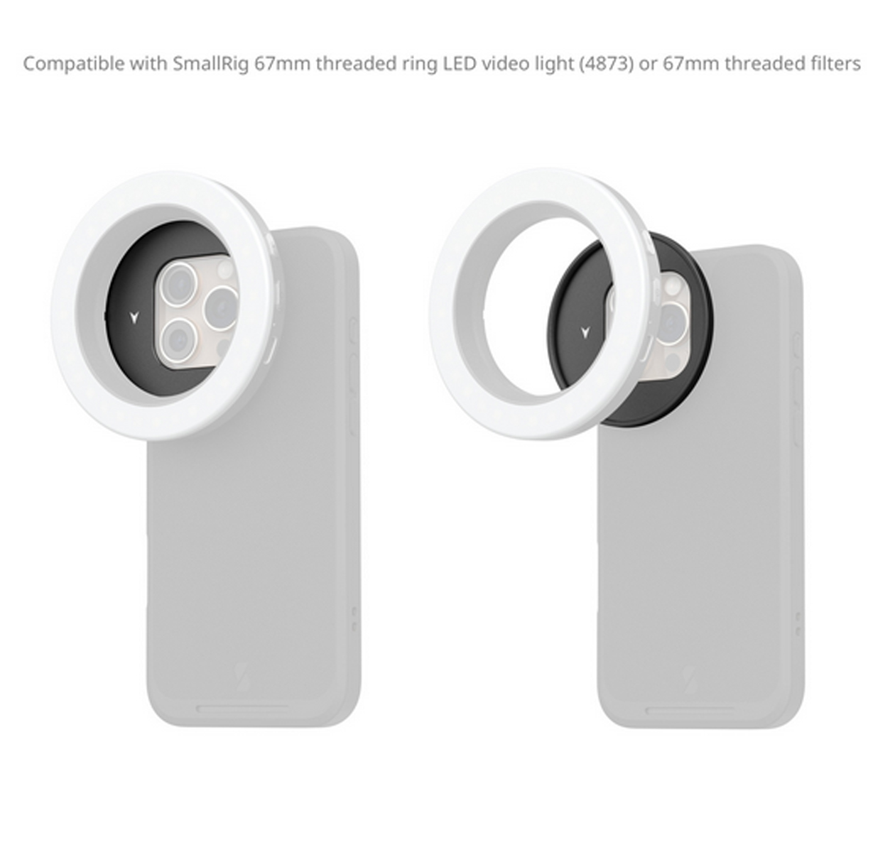 SmallRig 5173 FilMov 67mm Filteradapter mit Gewinde für iPhone 16 Serie