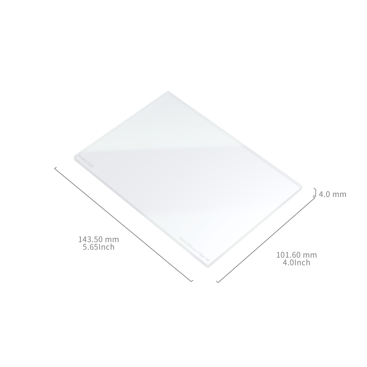 SmallRig 4742 CINE 4x5,65 weißer Diffusionsfilter 1/4