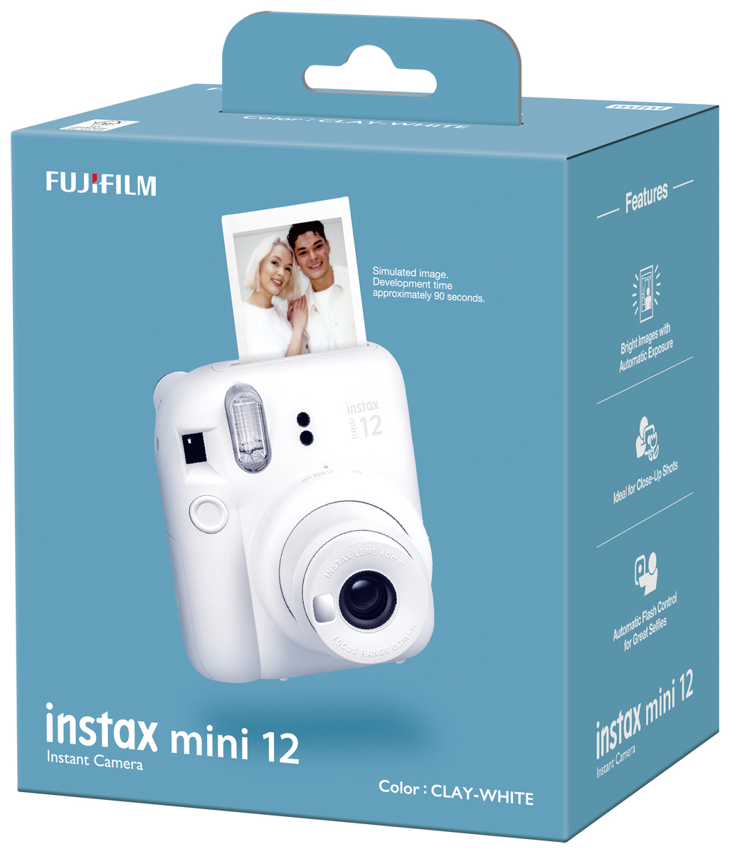 Fujifilm Instax mini 12 clay-white TH EX D EU, Sofortbildkamera