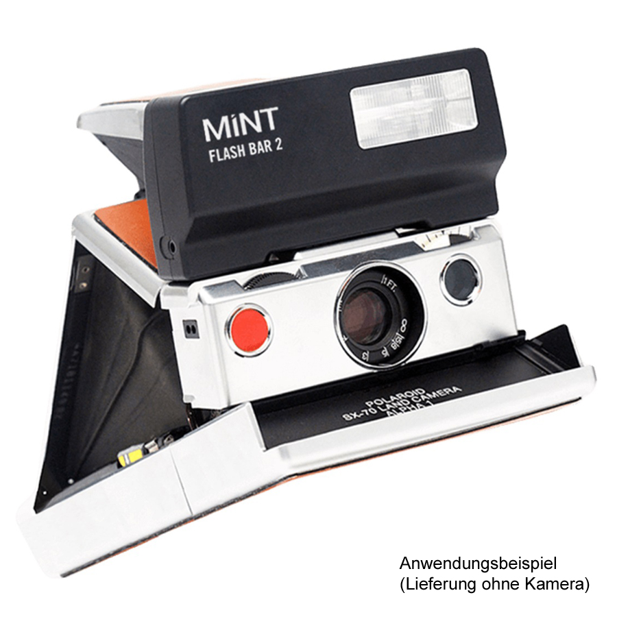 MINT Flash Bar 2 (Polaroid SX70) Blitzschiene mit 2 Farbfiltern