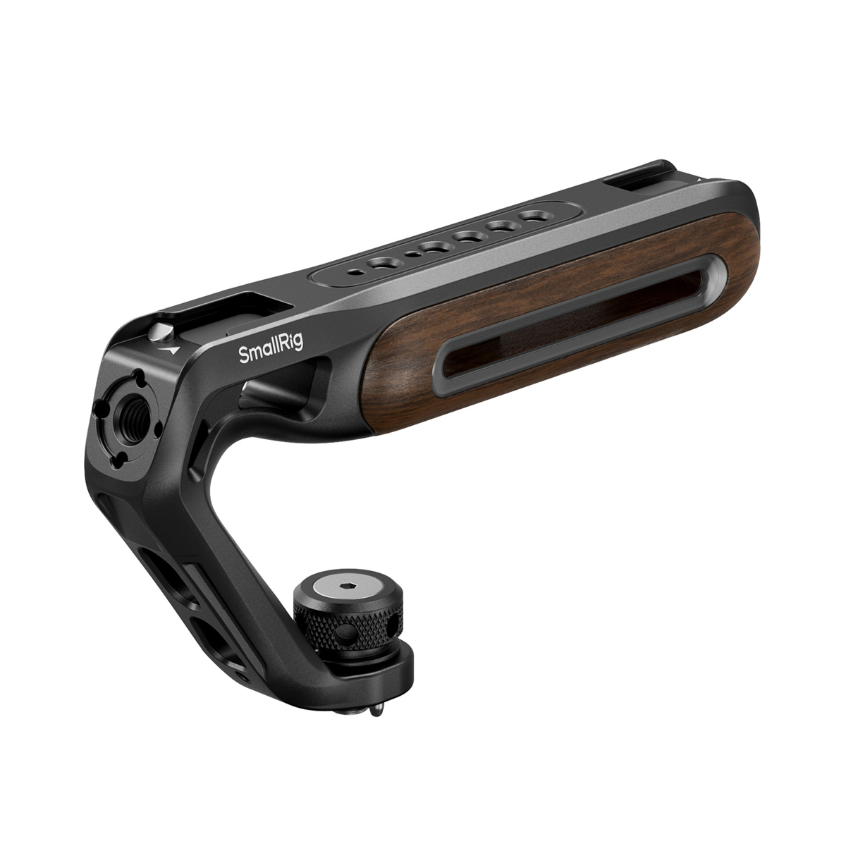 SmallRig 5252 oberer Griff aus Holz mit 1/4"-20 und ARRI 3/8"-16 Fixierschraube
