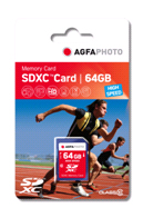 AgfaPhoto 64 GB SDXC-Karte Class10 W 50MB/s, R 100MB/s