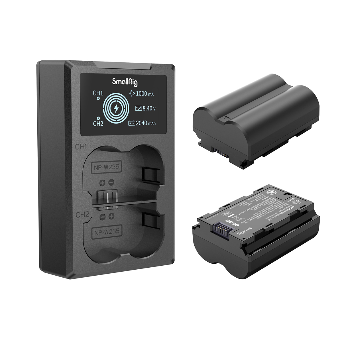 SmallRig 3822 NP-W235  Kamera-Akku und Ladegerät Kit