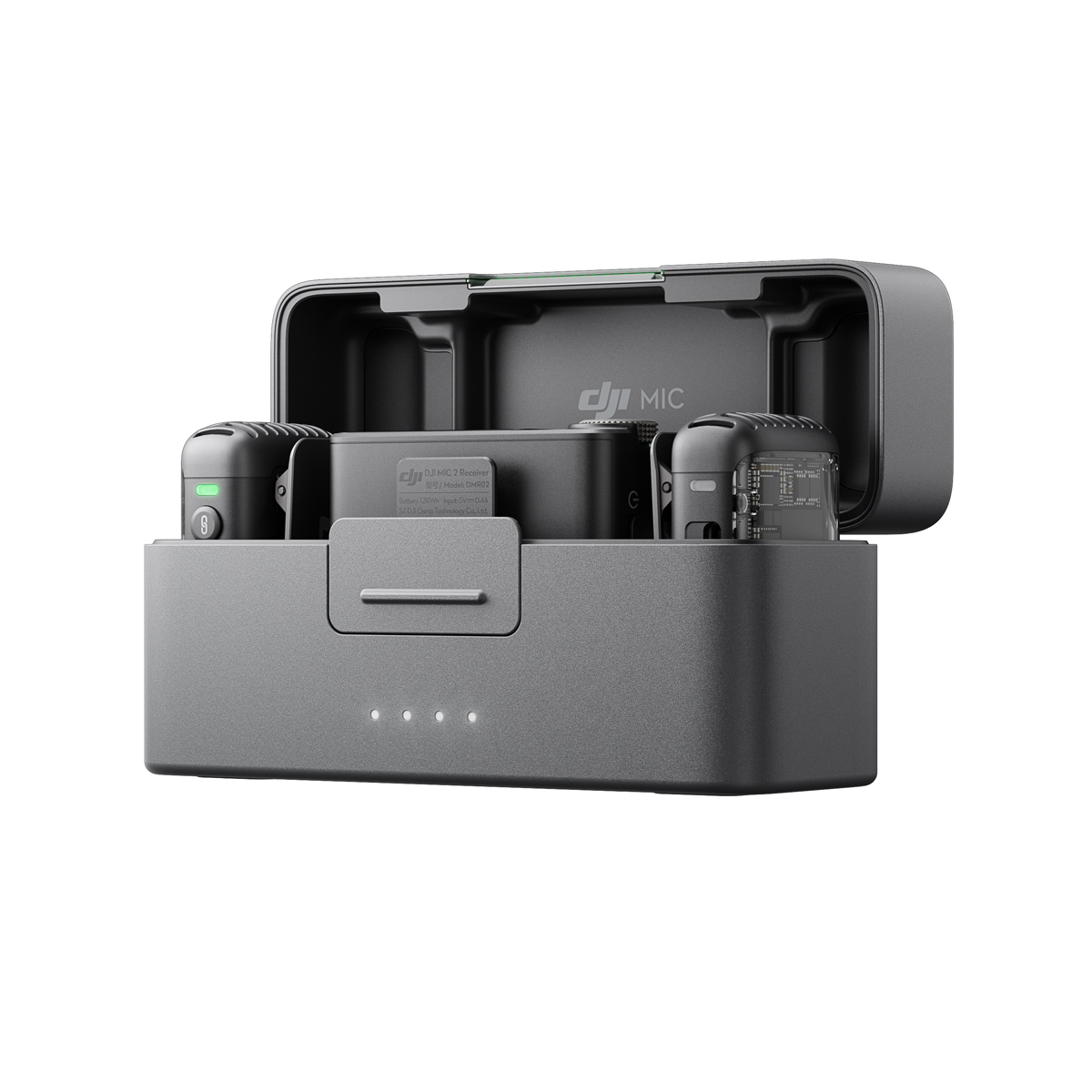 DJI MIC 2 (2 TX + 1 RX + Charging Case) 2 Sender+1 Empfänger, Funkmikrofonsystem