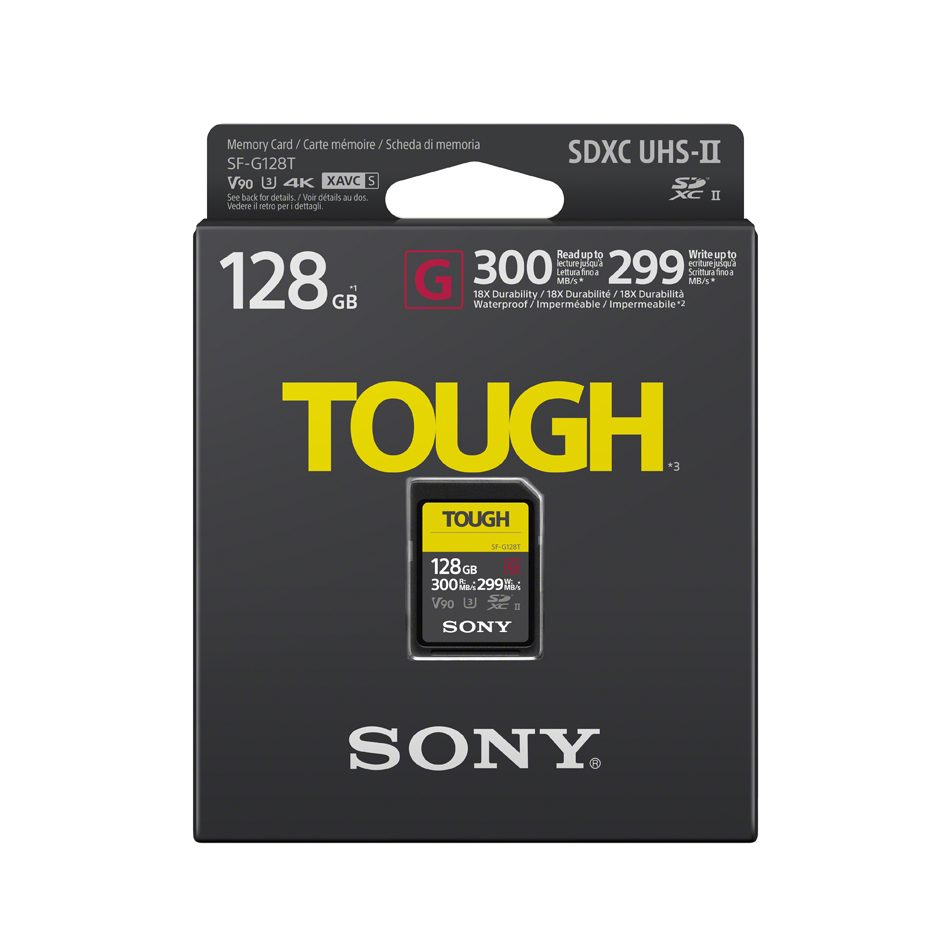Sony 128 GB SDXC UHS-II R300 TOUGH Class10 Speicherkarte