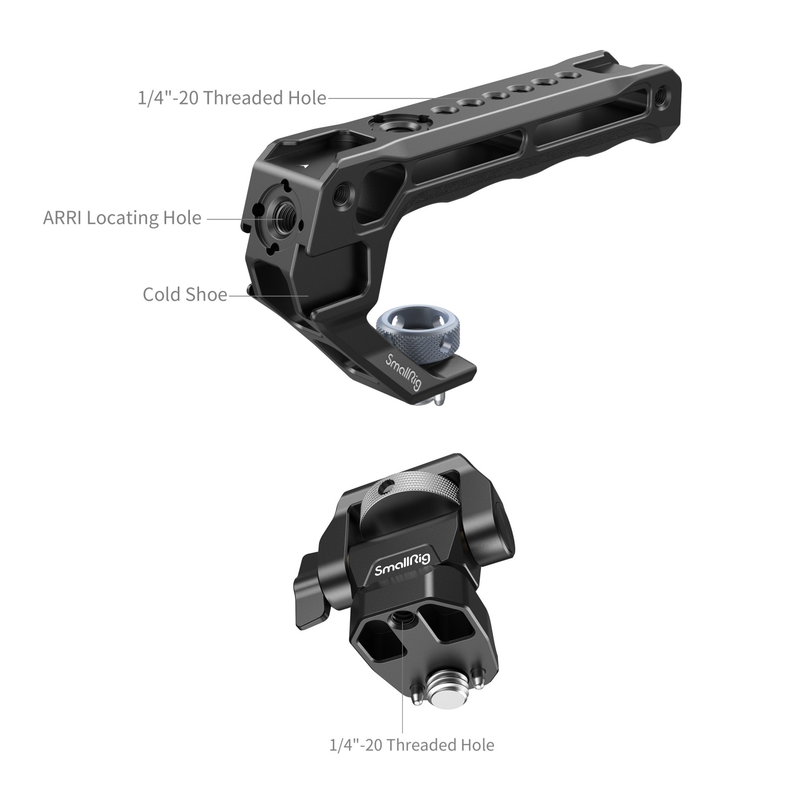 SmallRig 5323 Top Handle with Monitor Support Kit Comp.with ARRI 3/8"-16 Screw