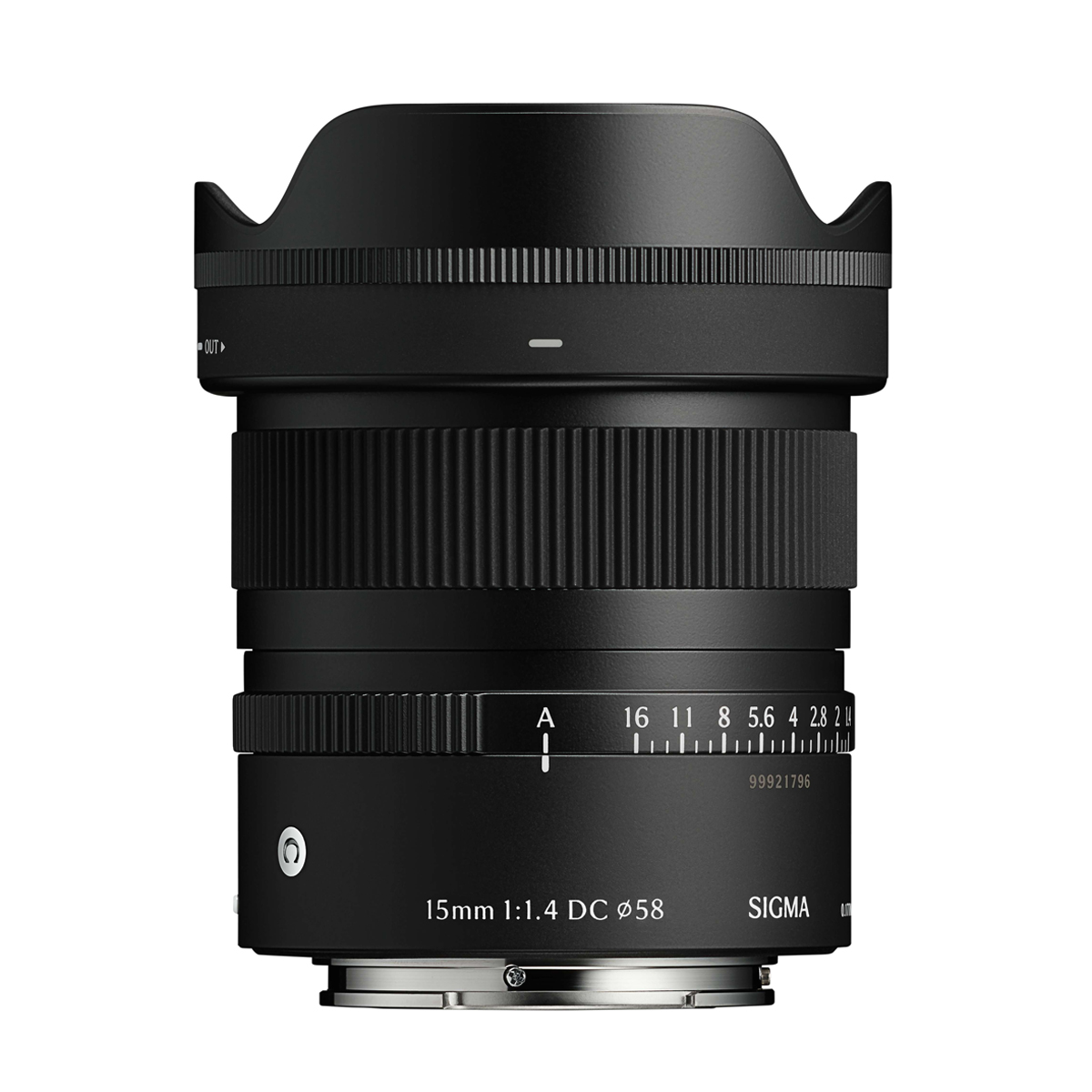 Sigma Contemporary 1,4/15 mm DC Canon RF -Mount, schwarz, Objektiv