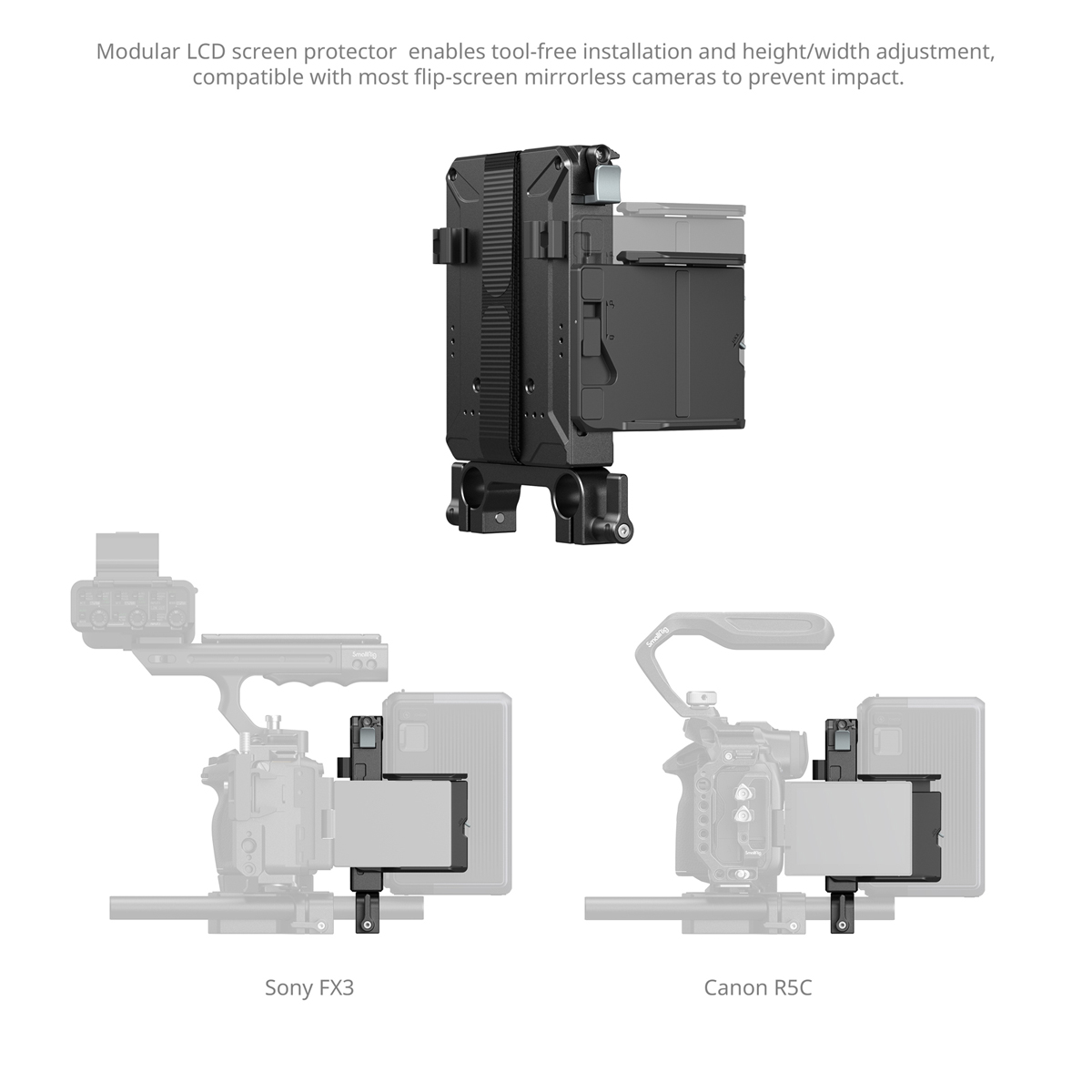 SmallRig 5226 V-Mount Akku Montageplatte Kit für 15 mm LWS Ruten