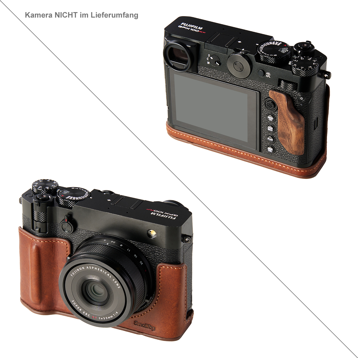 SmallRig 5268 Leather Case Kit brown for Fujifilm GFX100RF