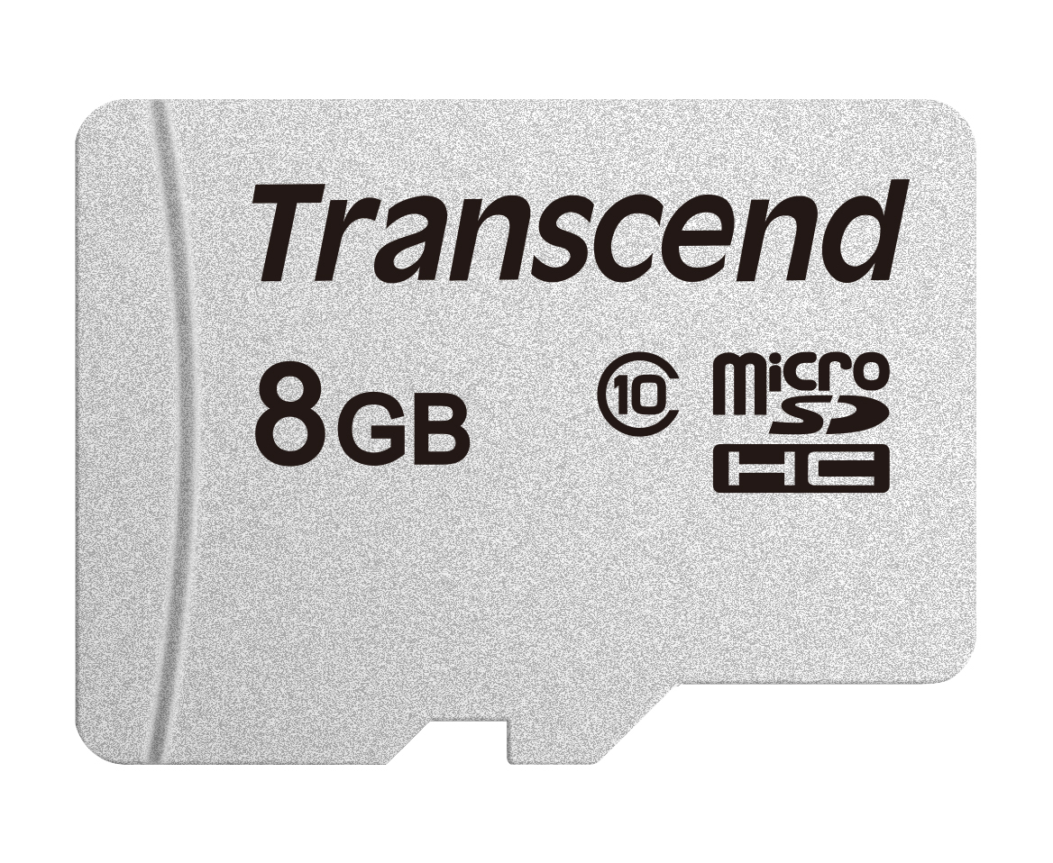 Transcend 8 GB microSDHC-Karte 300S UHS-1 U1 C10 20MB/s ohne Adapter
