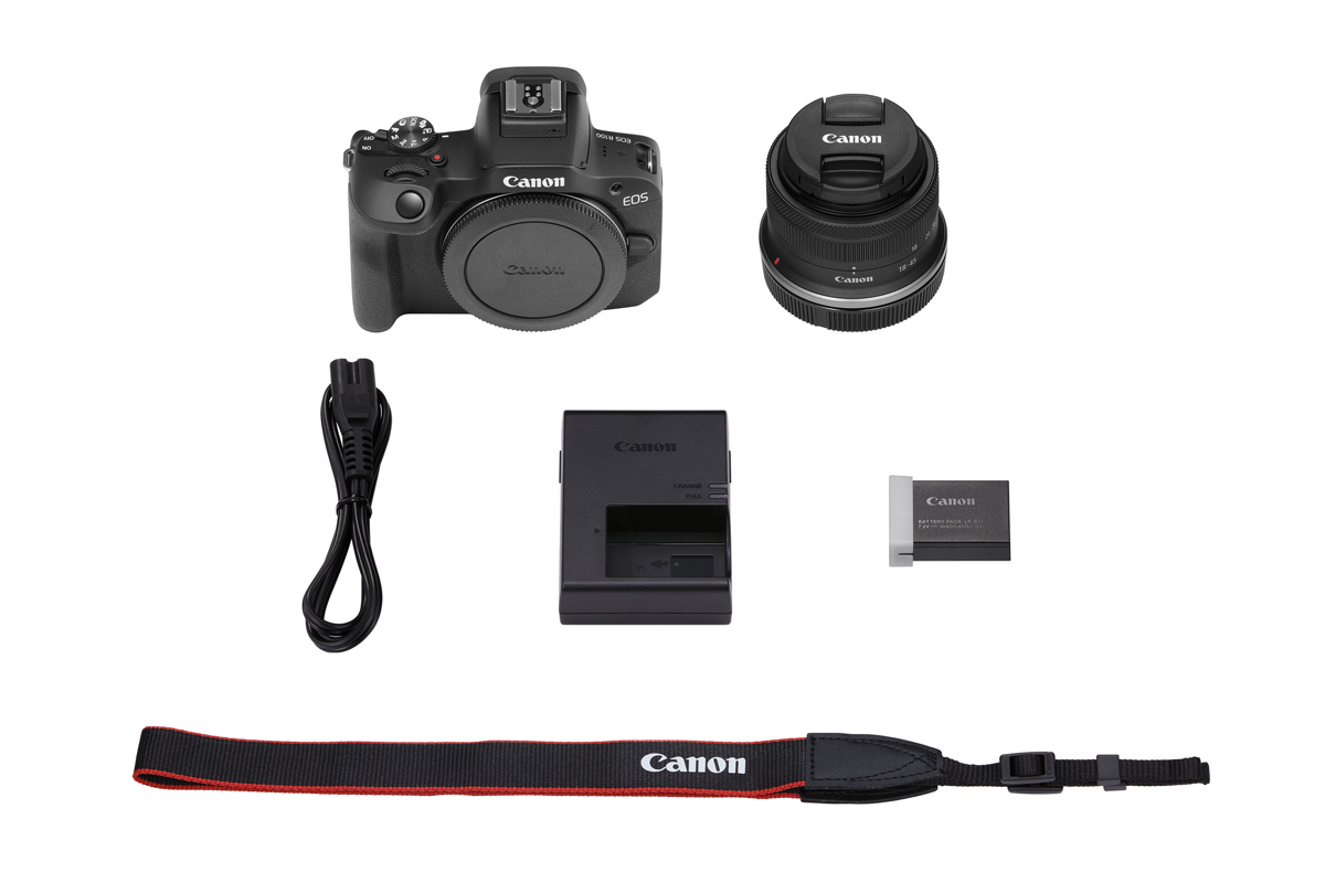 Canon EOS R100+RF-S 18-45 mm IS STM sw Kamerakit