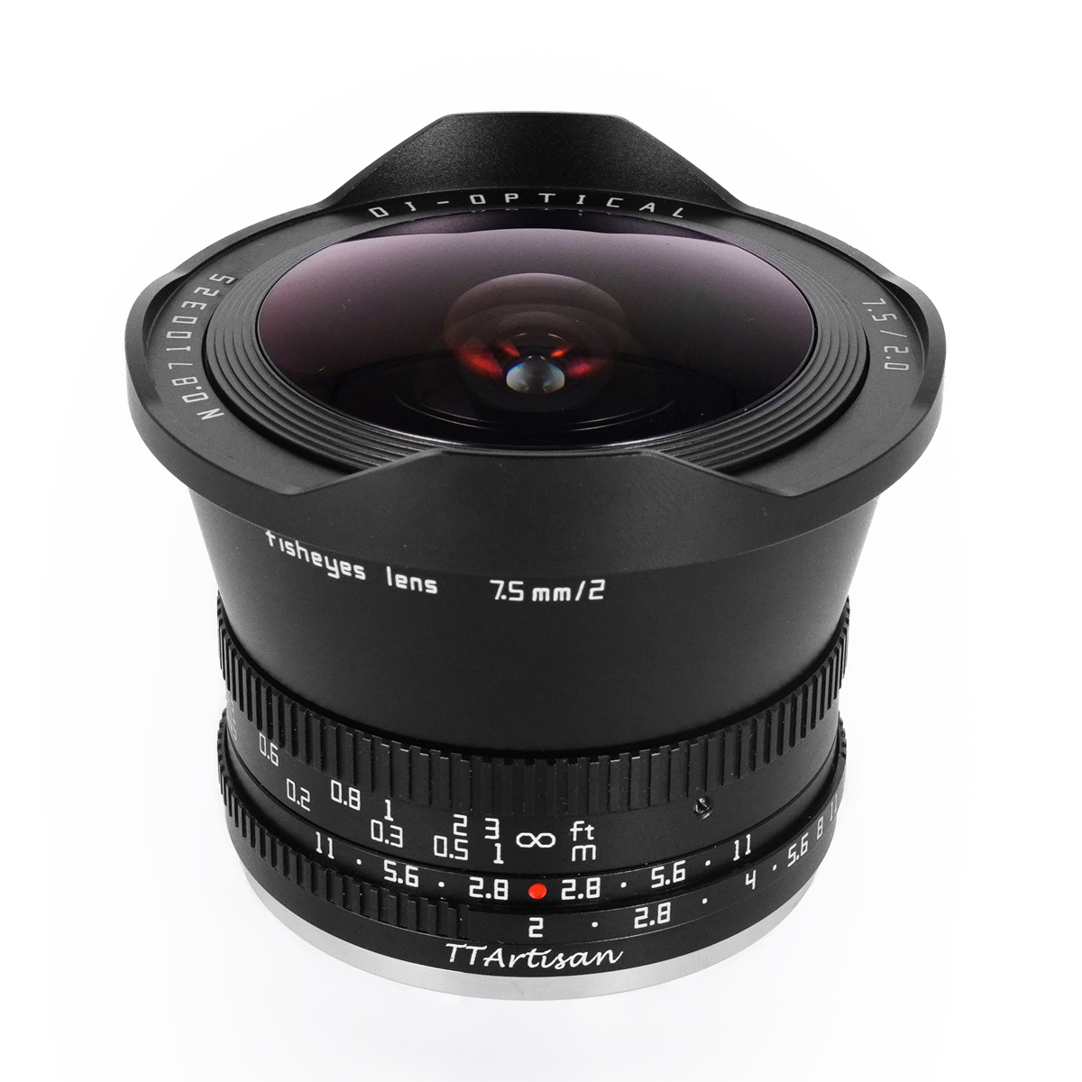 TTARTISAN 2/7,5 mm, Canon RF-Mount schwarz, Fisheye Objektiv
